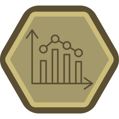 İş ve finans simgesinin vektör illüstrasyonu