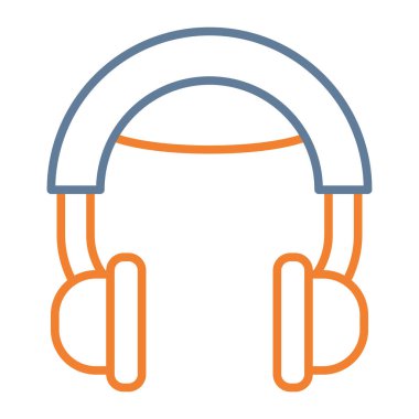 kulaklık simgesi vektör illüstrasyonu