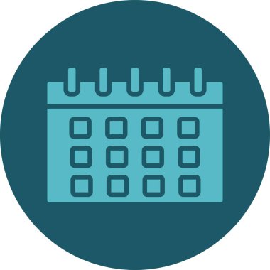 Kişisel ve ticari kullanım için takvim vektör simgesi simgesi vektör çizimi..