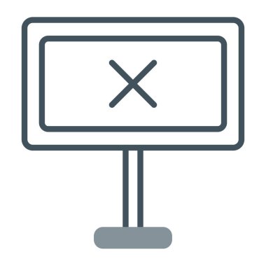 bilgisayar izleyici vektör simgesi