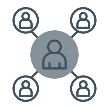 sosyal ağ vektör çizim