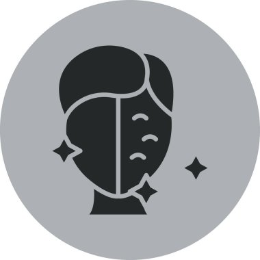 kadın simge vektör illüstrasyonu