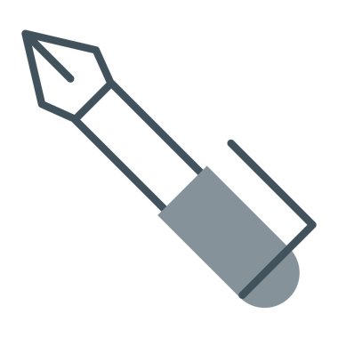 Renkli fırça simgesi izole edilmiş arkaplan