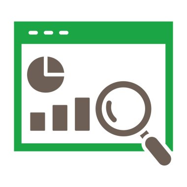 Analiz simgesi, vektör illüstrasyonu, eps