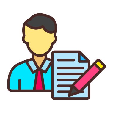 Dizüstü bilgisayar vektör illüstrasyonlu iş adamı