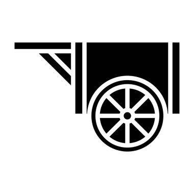 Wagon vektör düz simgesi