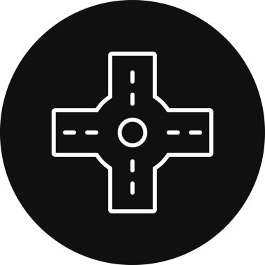 Haç. Web simgesi basit illüstrasyon