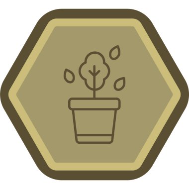 Çiçek. Web simgesi basit illüstrasyon