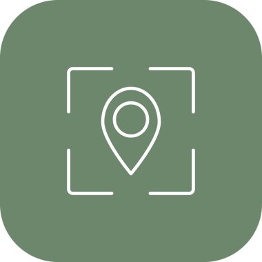 Harita işaretleyici simgesi, vektör illüstrasyonu