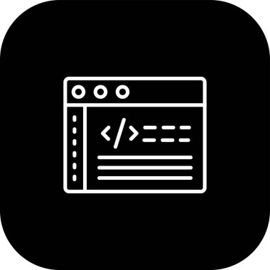 Web tarayıcı simgesi, basit vektör illüstrasyonu