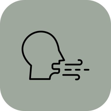 İnsan yüzü simgesinin vektör illüstrasyonu