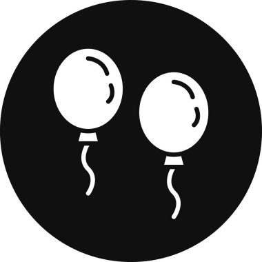 balonlar simge vektör illüstrasyonu