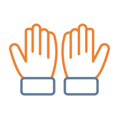 Eller simge vektör illüstrasyonu