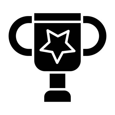 Kupa. Web simgesi basit illüstrasyon