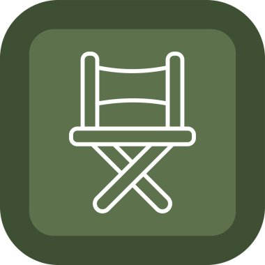 kamp ikonu vektör illüstrasyonu