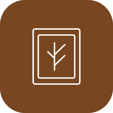 ağaç simgesi, vektör illüstrasyonu