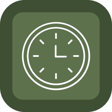 Zaman simgesi, vektör illüstrasyonu. saat