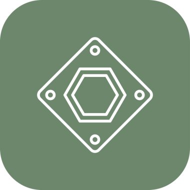 Bir pusula simgesinin vektör illüstrasyonu