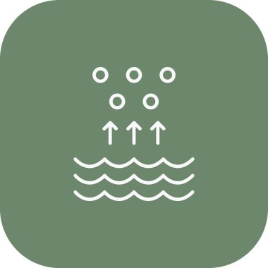 Su. Web simgesi basit tasarım