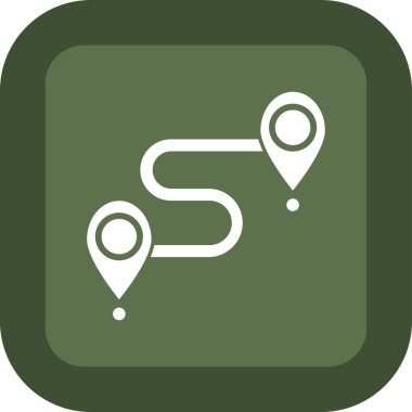 konum simgesi, vektör çizimi