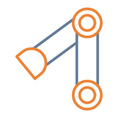 iki renkli vektör simgesi tasarımı, iki bayrağın düz renk tasarımı