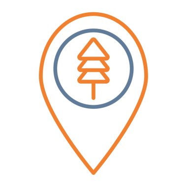 Harita işaretleyici simgesi, vektör illüstrasyonu