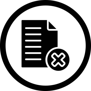 Dosya simgesinin vektör illüstrasyonu