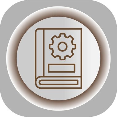 eşsiz ayar vektör çizgisi simgesi