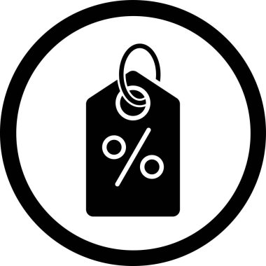 Alışveriş çantasının vektör illüstrasyon simgesi, satış