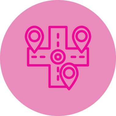 Harita iğnesi. Basit resimleme