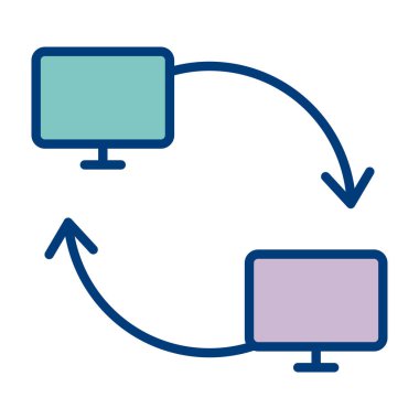 ağ paylaşım simgesi çizimi