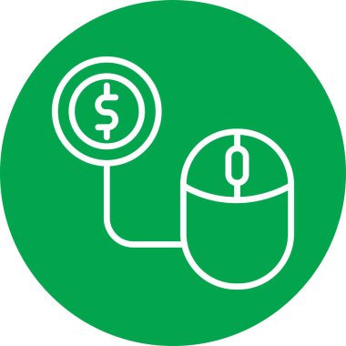 vektör parası ve dolar simgesi