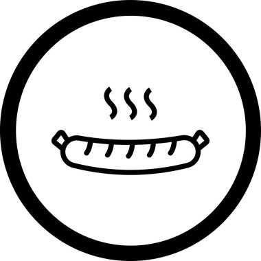 yiyecek ve sağlıklı yaşam tarzı ikon vektör çizimi