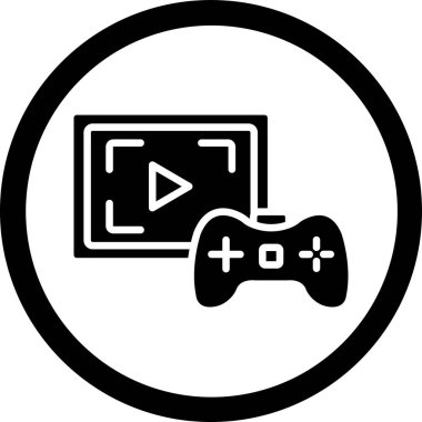 Oyun. Web simgesi basit illüstrasyon