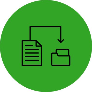 Dosya. Web simgesi basit tasarım