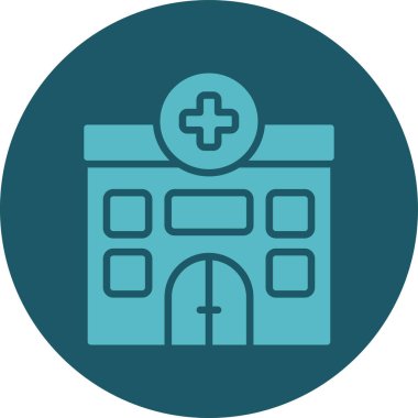 Hastane Simgesi Vektör İllüstrasyonu