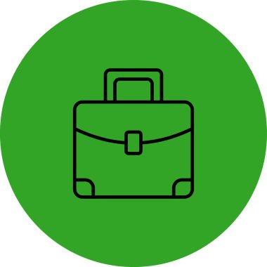 Modern b 'nin vektör illüstrasyonu bavul simgesinden yoksun