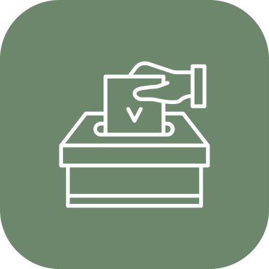 Oy ikonu. vektör illüstrasyonu