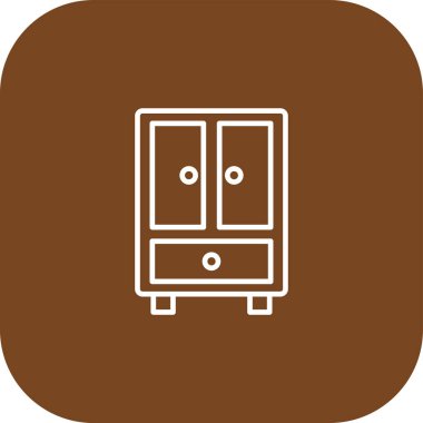 Kapı simgesi, vektör illüstrasyonu