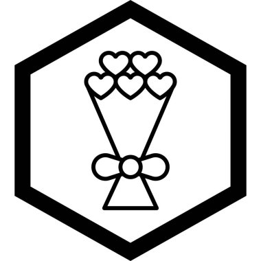 Bir arı simgesinin vektör illüstrasyonu