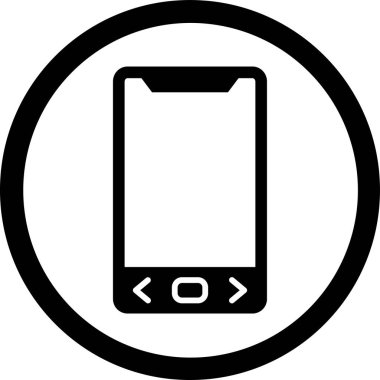 cep telefonu ikonu vektör illüstrasyonu