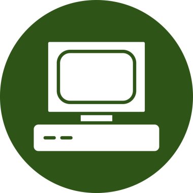 Dizüstü bilgisayar simgesi vektör çizimi