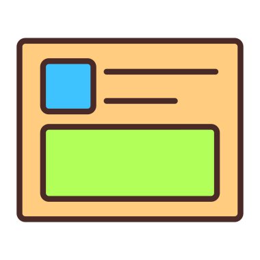 tarayıcı simgesi vektör illüstrasyonu