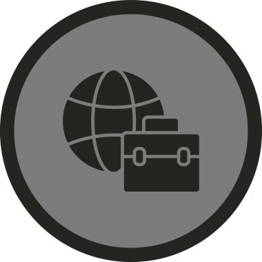 Küresel simge vektör illüstrasyonu