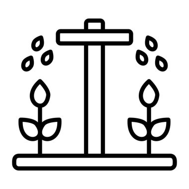 bitki simgesi vektör illüstrasyonu