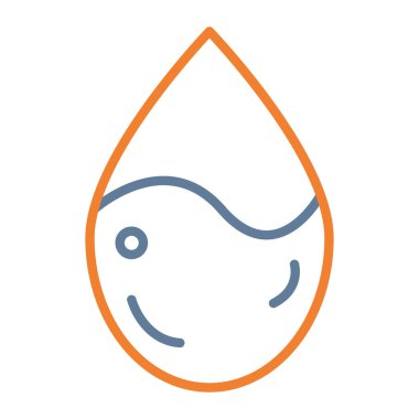 Bir balık damlasının vektör çizimi