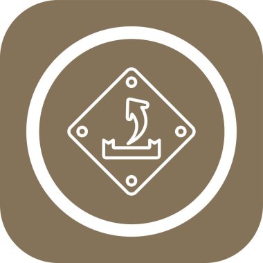 Eğilim biçimi izole edilmiş arkaplanda ok simgesi