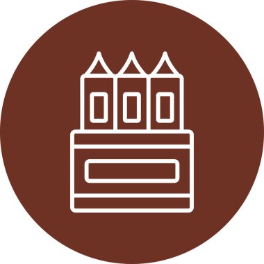 Modern yapı simgesinin vektör illüstrasyonu