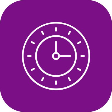 Saat simgesi, vektör illüstrasyonu