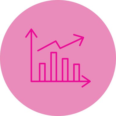 İş ve finans simgesinin vektör illüstrasyonu